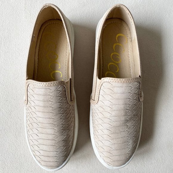 Tan Platform Flats - Picture 1 of 5